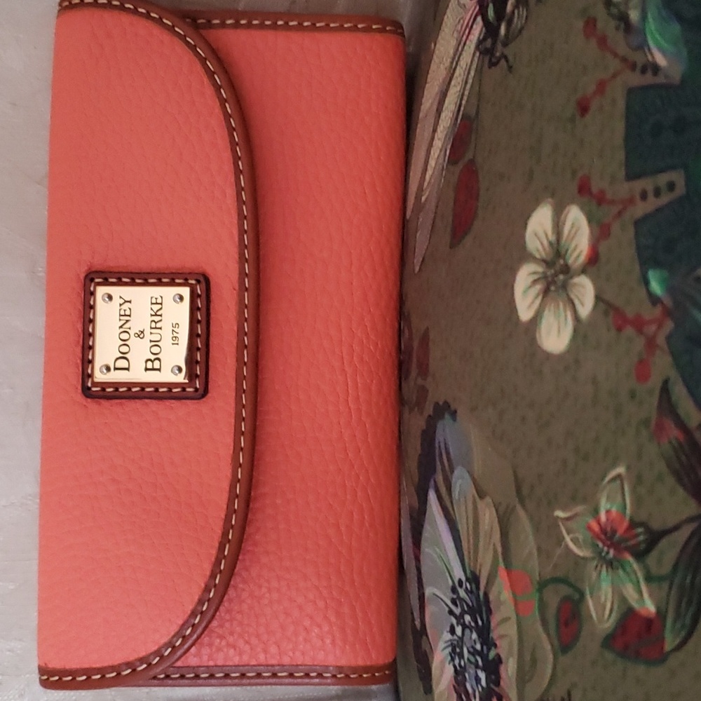 Dooney & Bourke orange wallet
